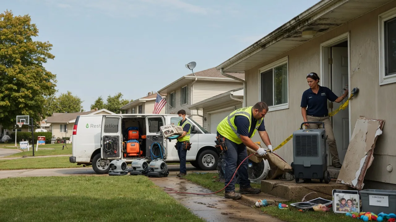 Water Damage Restoration in South Holland, IL near me